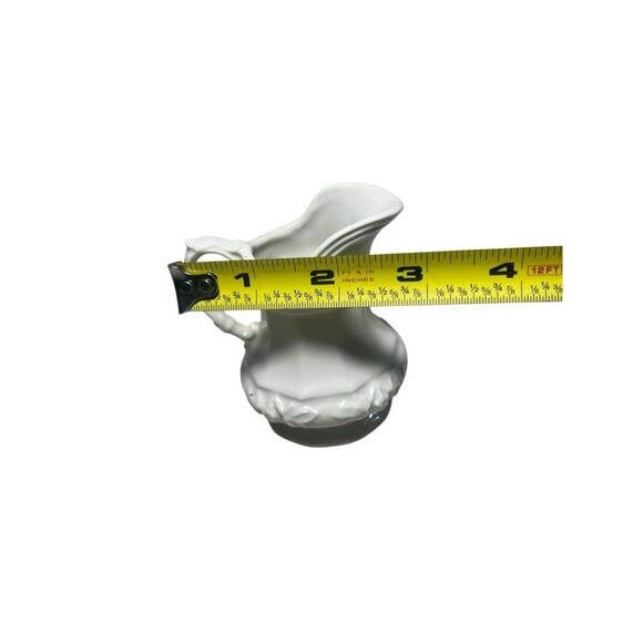 Vintage Red Cliff Ironstone Miniature Creamer Pitcher Grape Leaves 3 1/8” Tall - Picture 5 of 13